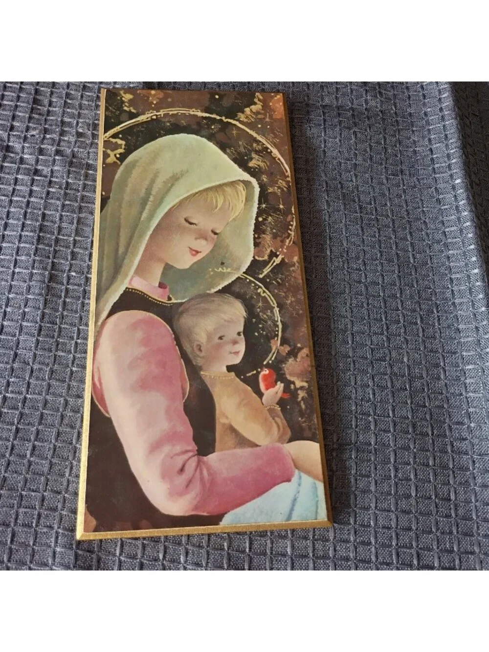 Frame Print Catholic Mary And Jesus